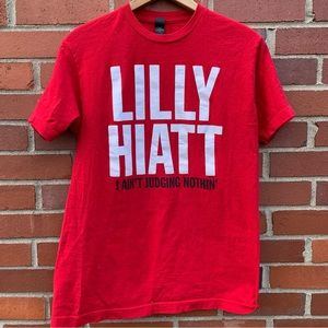 Lilly Hiatt Trinity Lane Tour red and white concert shirt sleeve t-shirt- M